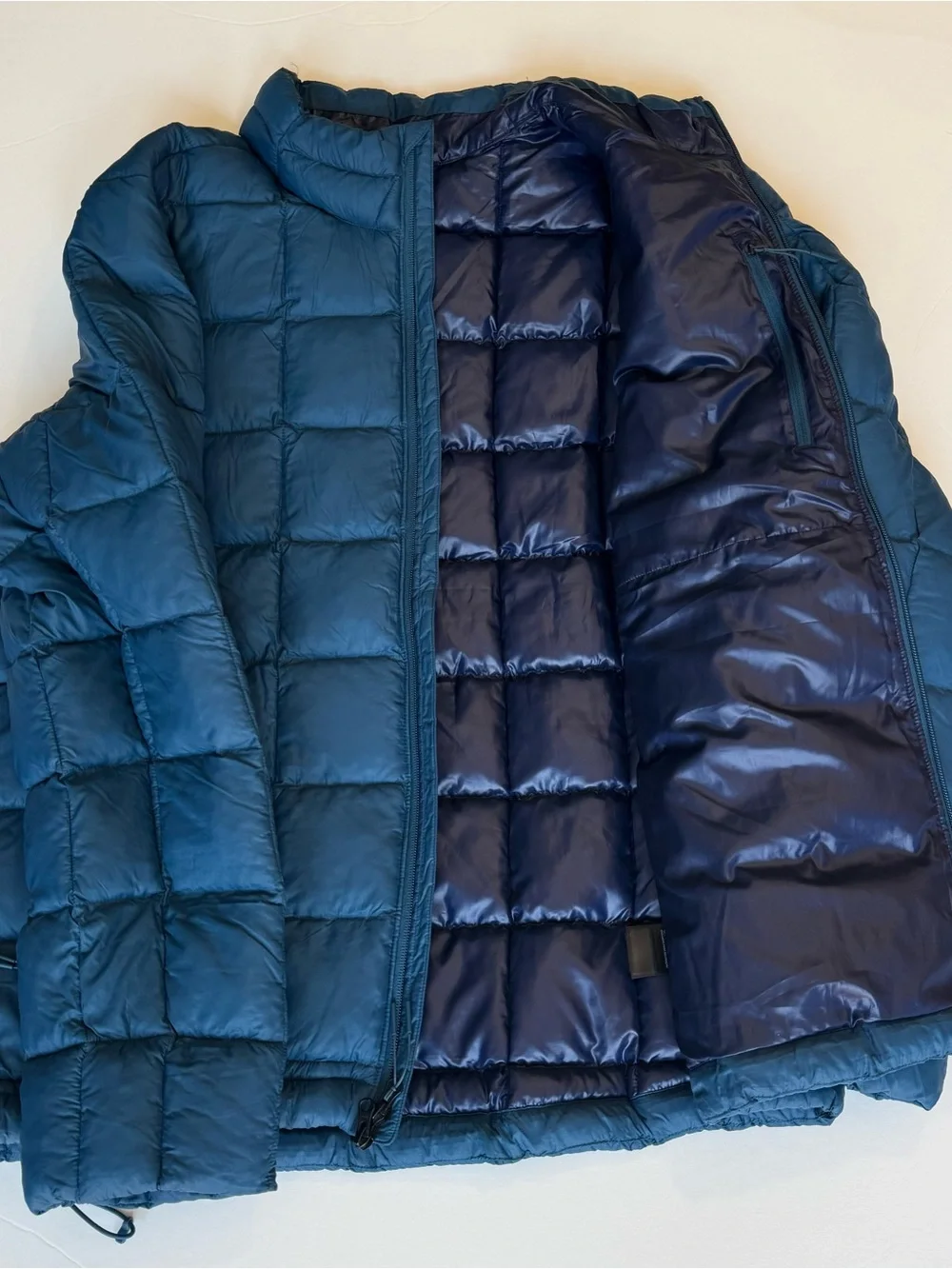 The North Face Men's XL ThermoBall Eco Puffer Jacket Blue Full Zip